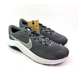 Nike Legend Essentials 3 NN Mens Size 8 Smoke Grey White Athletic Sneaker Shoes